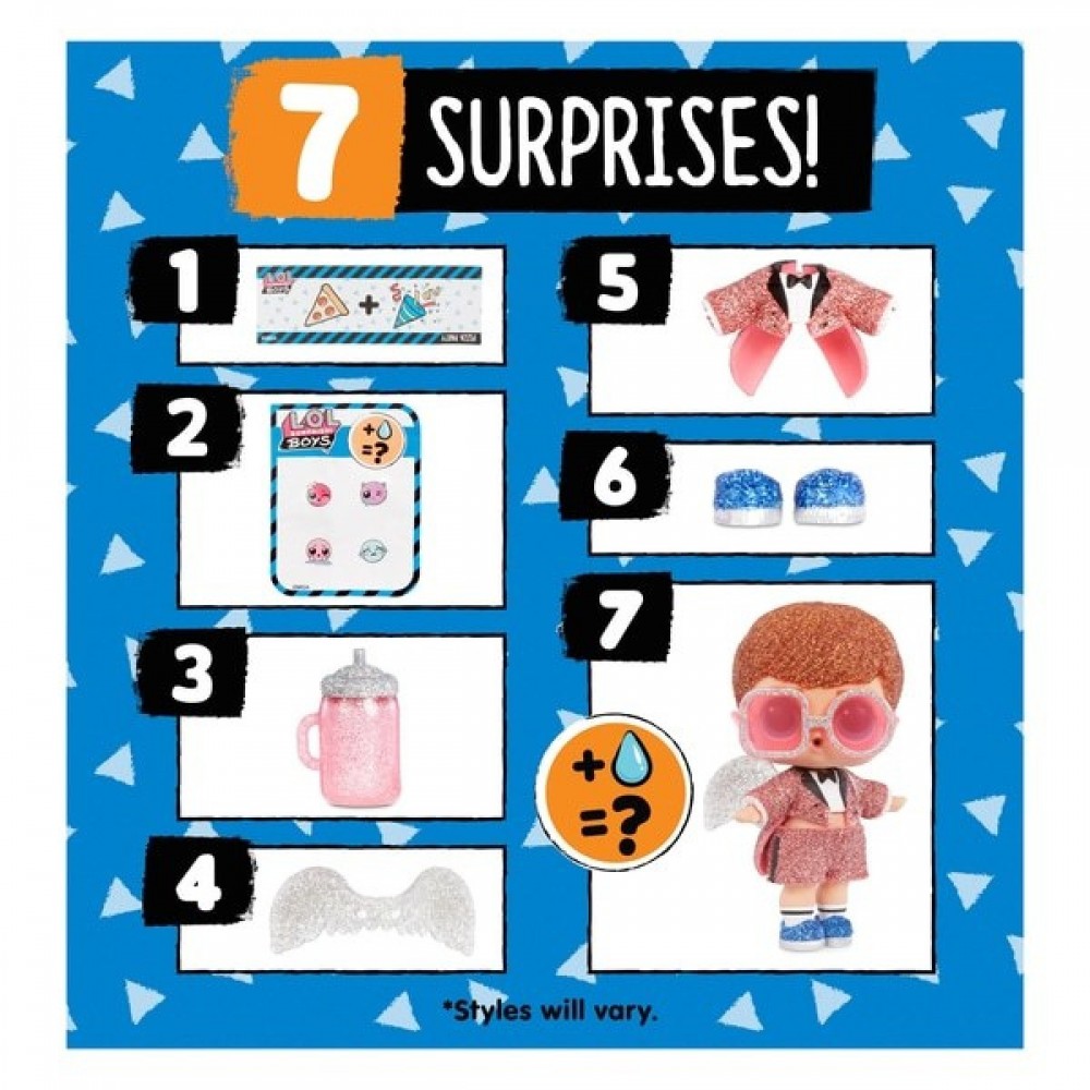 L.O.L. Surprise! Boys Collection 2 Toy along with 7 Unpleasant Surprises - Array