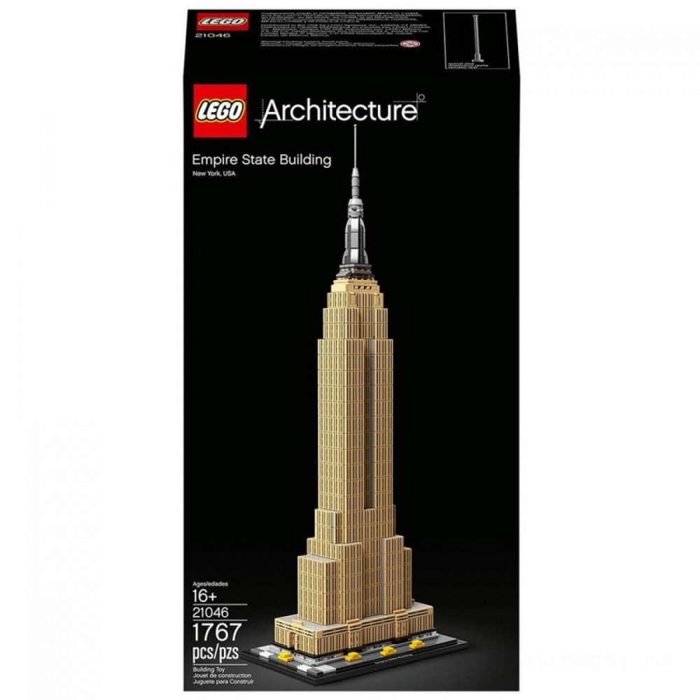 Cyber Week Sale - LEGO Architecture: Empire State Collection agency's Establish (21046 ) - Spectacular Savings Shindig:£52[jcc8873ba]