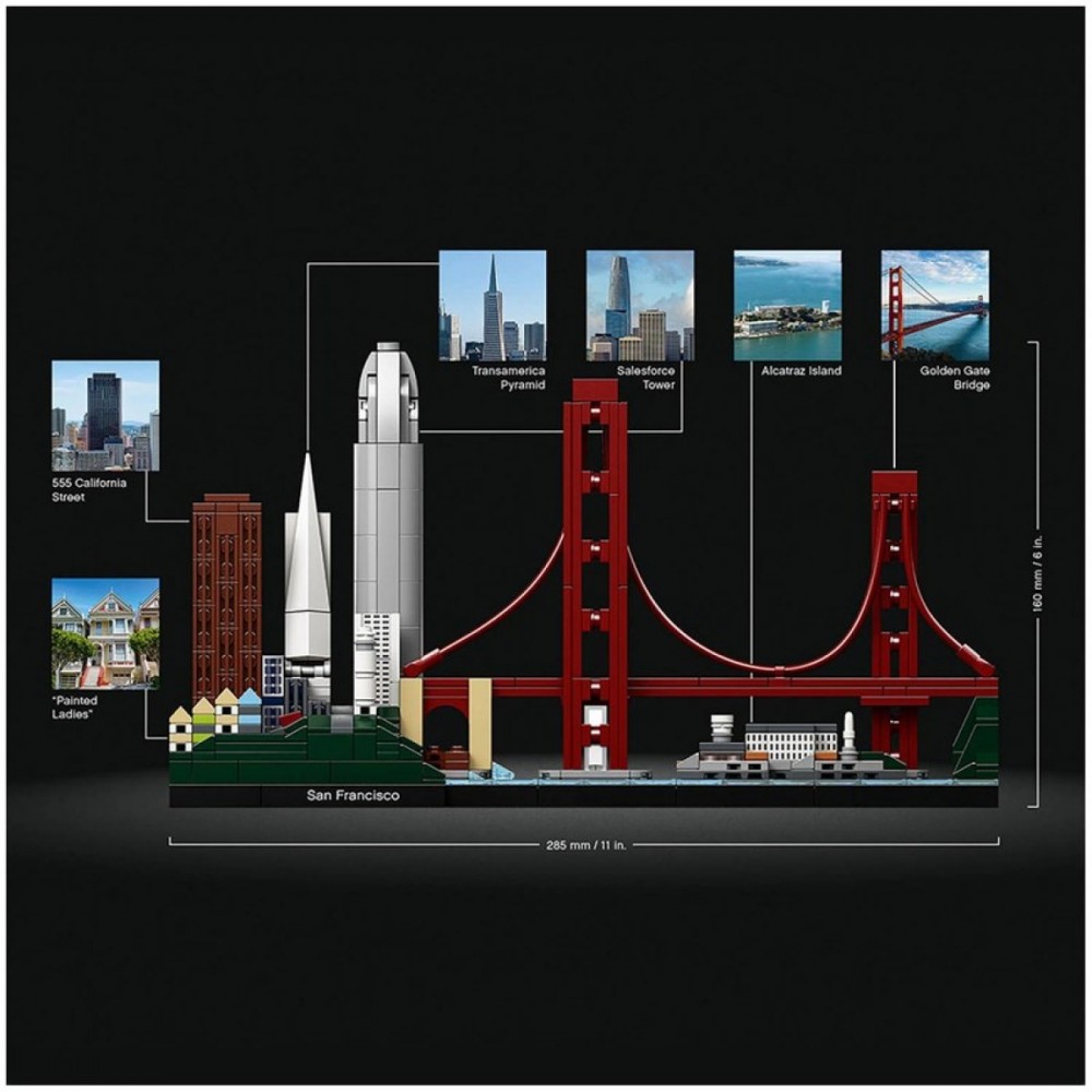 January Clearance Sale - LEGO Architecture: San Francisco Horizon Specify (21043 ) - Thanksgiving Throwdown:£37