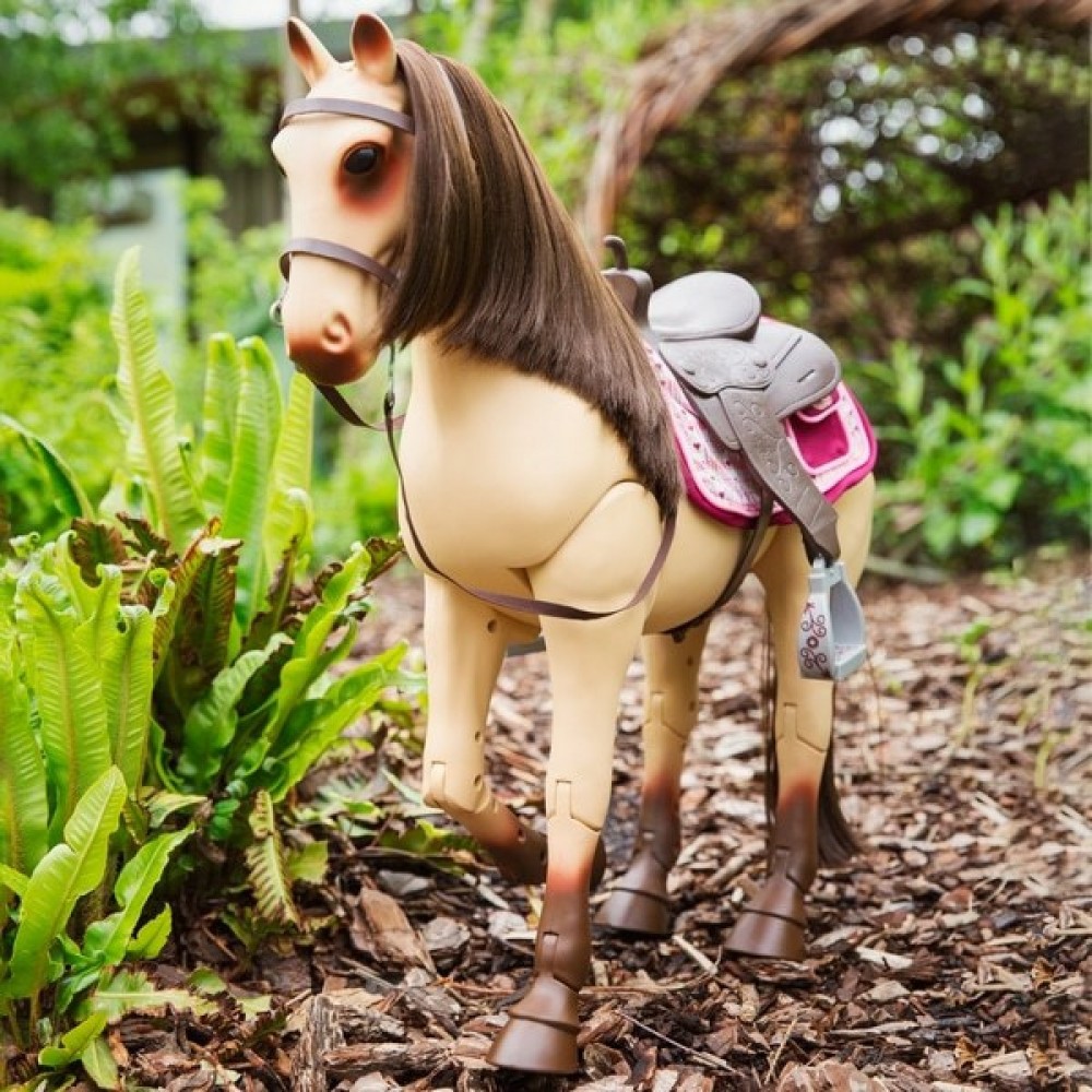 August Back to School Sale - Our Generation Poseable Thighs And Legs Morgan Horse - Value:£32