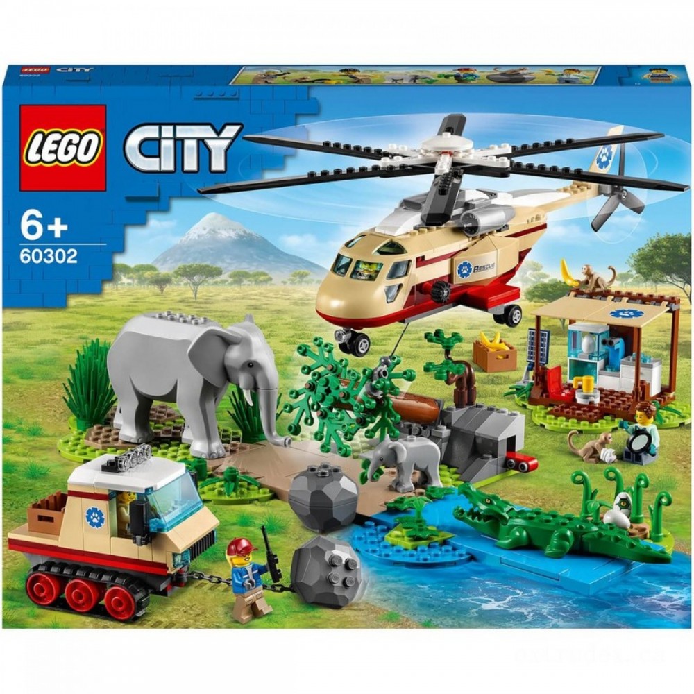 LEGO Area Wild Animals Rescue Function Toy (60302 )
