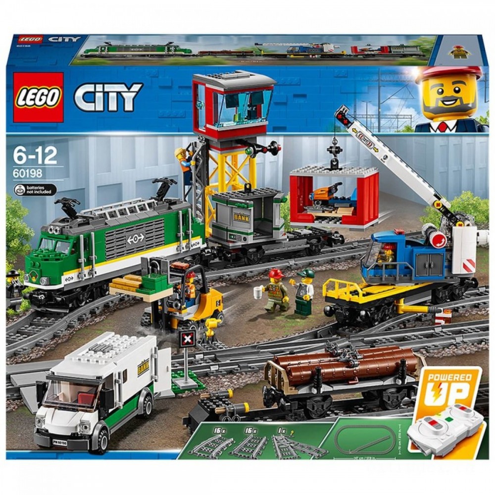 Insider Sale - LEGO City: Freight Learn RC Electric Battery Powered Set (60198 ) - Summer Savings Shindig:£84[lac8947ma]