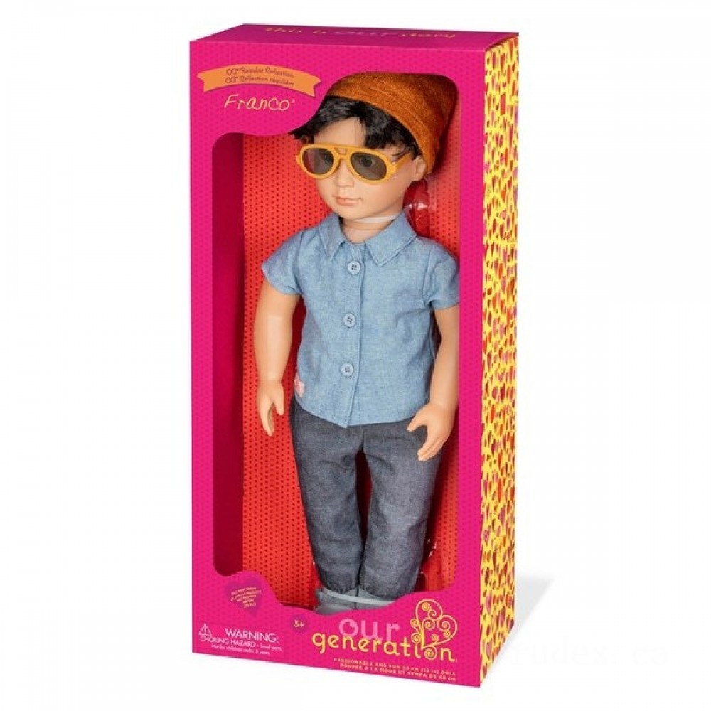 Shop Now - Our Generation Franco Toy - Steal-A-Thon:£25