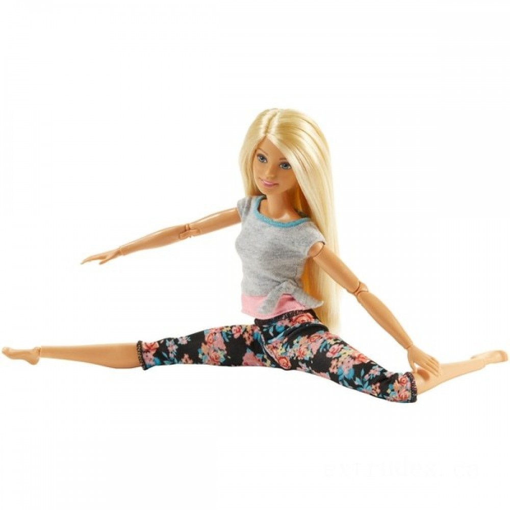 Barbie Made to Move Blonde Figure