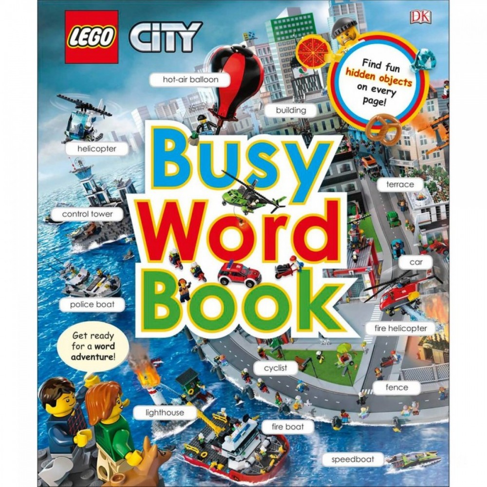 DK Books LEGO Urban Area Busy Word Publication Hardback