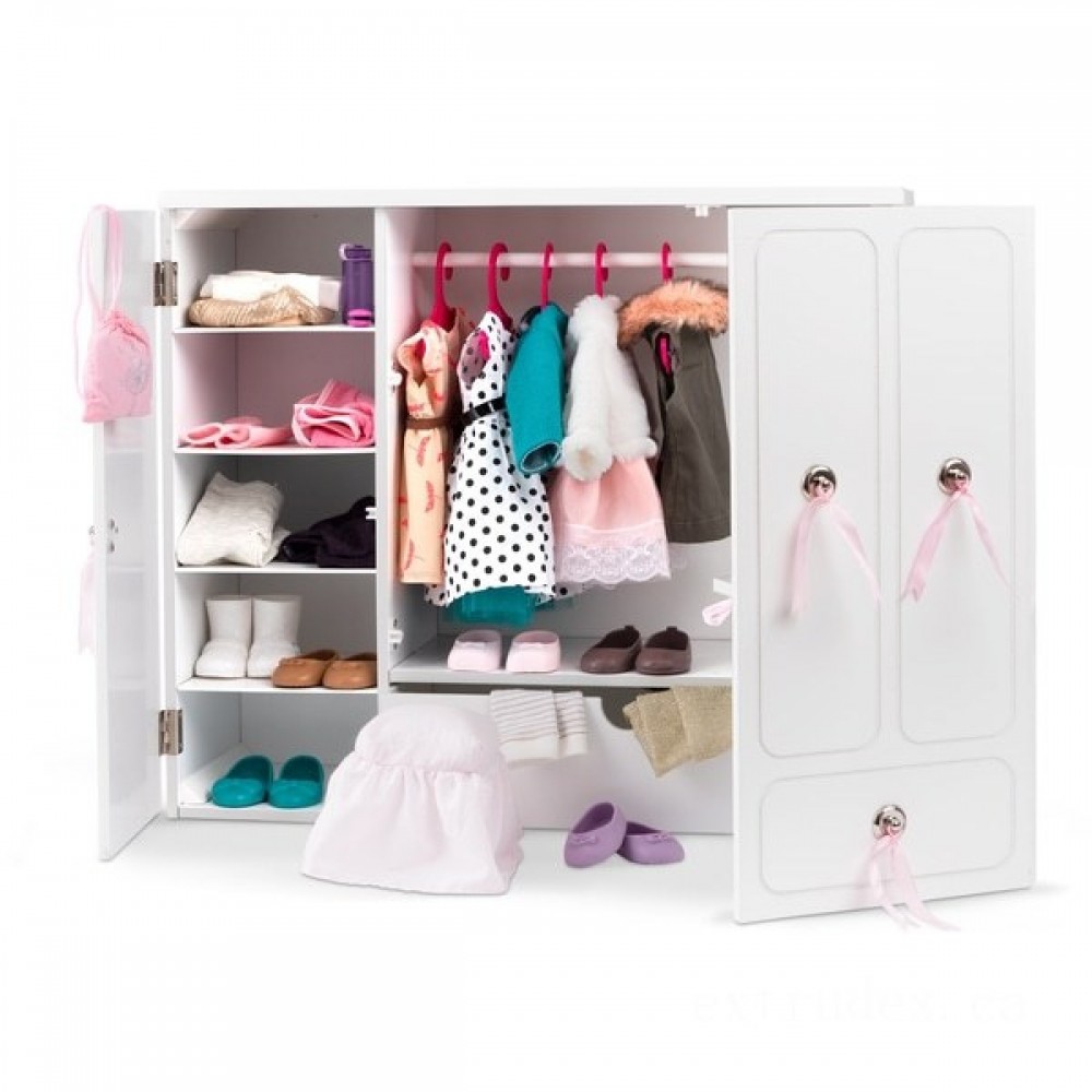 While Supplies Last - Our Generation Wooden Closet - Blowout:£59