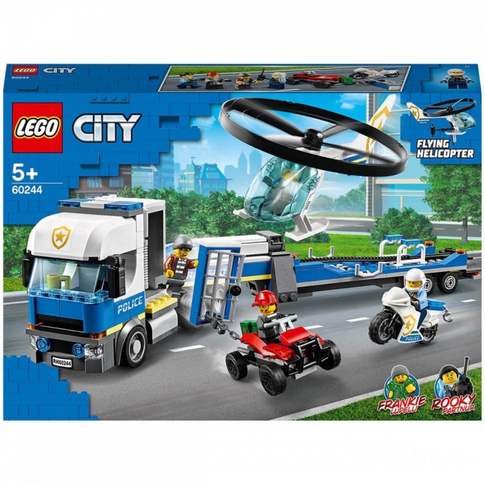 LEGO Urban Area: Authorities Helicopter Transportation Building Set (60244 )