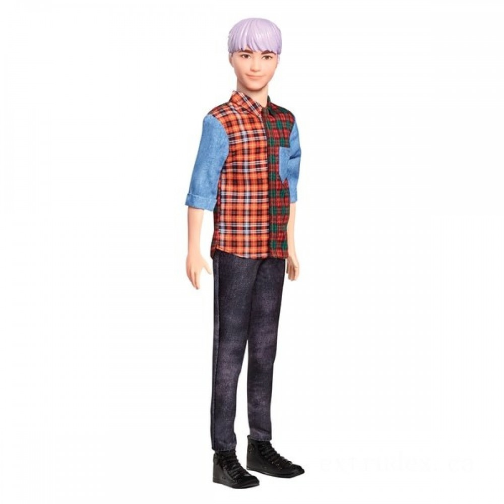 Ken Fashionistas Figurine 154 Violet Hair