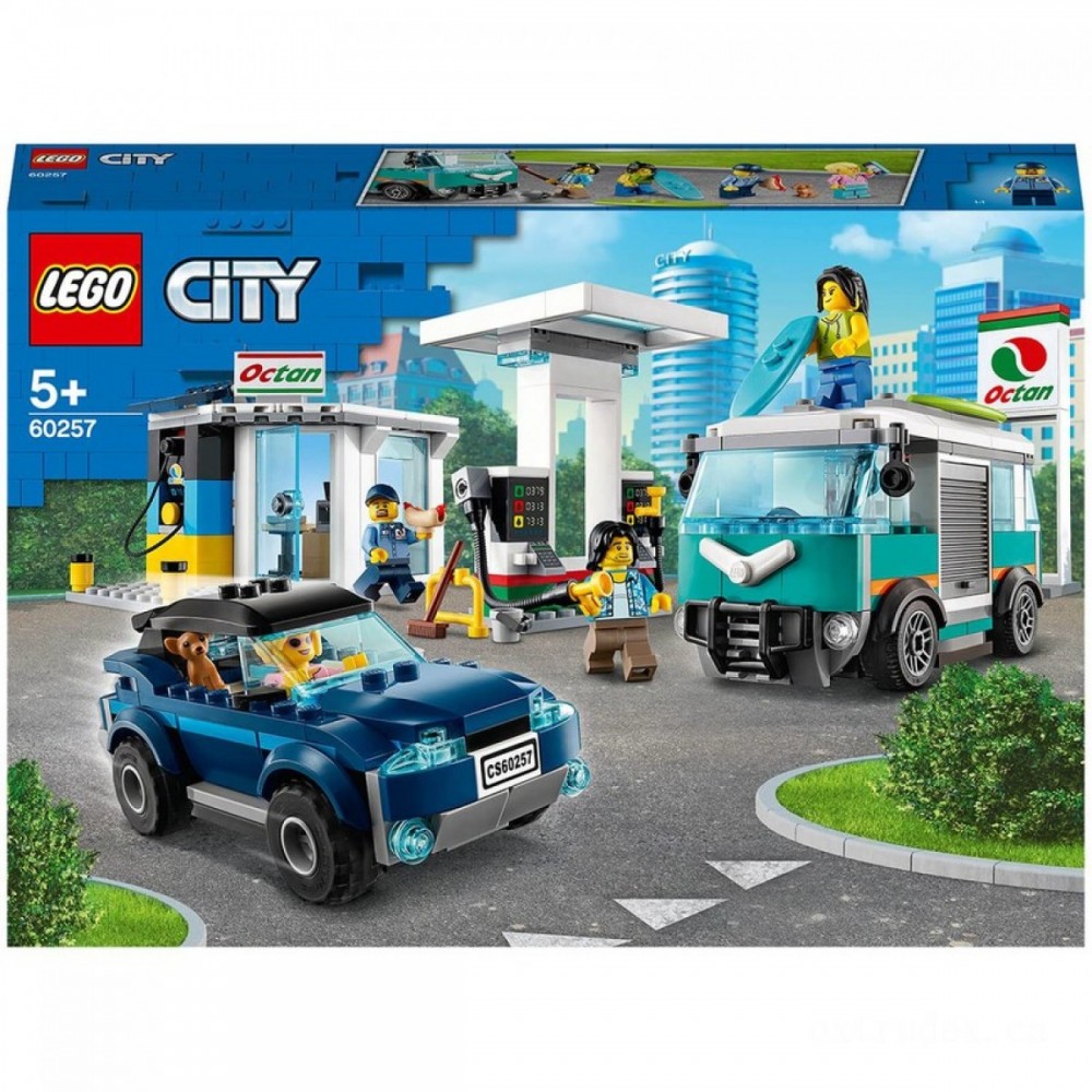 LEGO Urban Area: Nitro Tires Gas Station Building Establish (60257 )