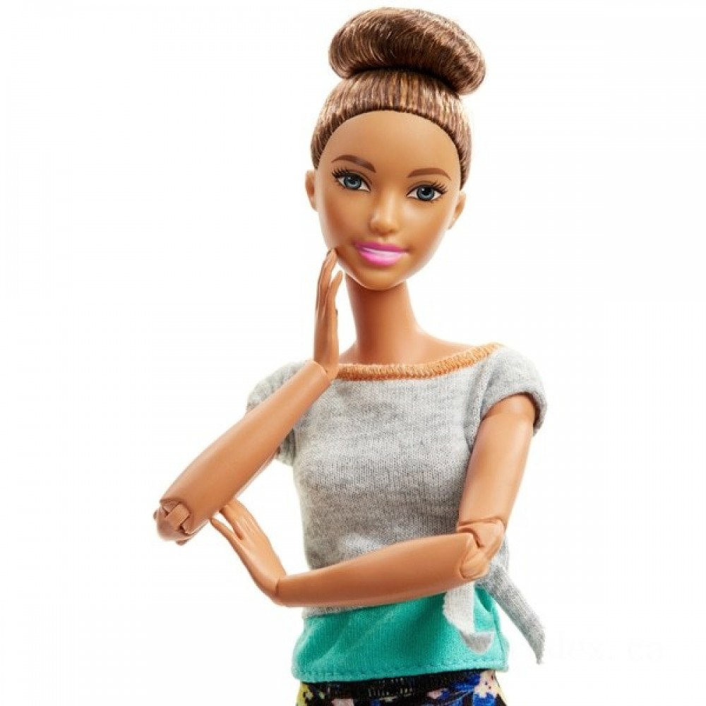 Cyber Week Sale - Barbie Made to Move Brunette Dolly - Surprise:£16[jcc9059ba]