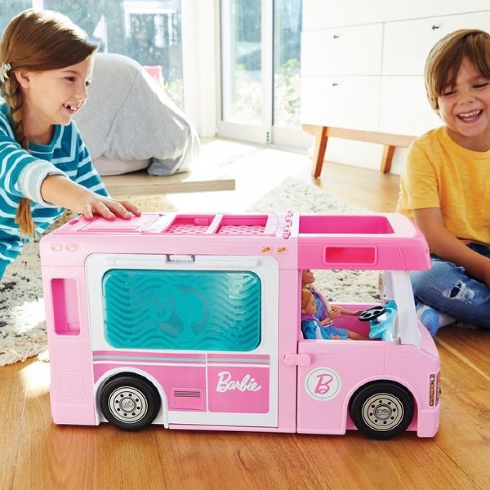 Black Friday Weekend Sale - Barbie 3-in-1 DreamCamper and Add-ons - Digital Doorbuster Derby:£66