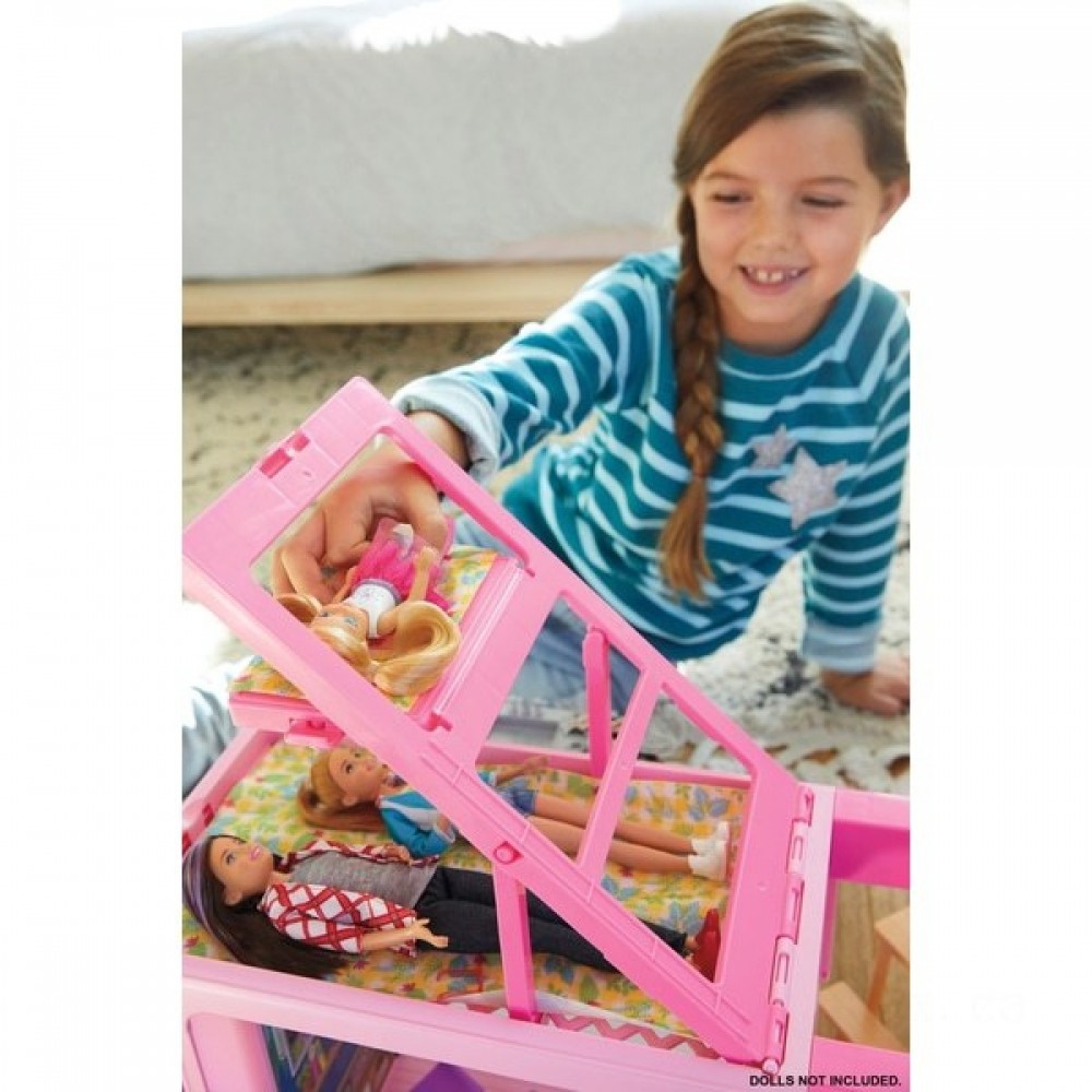 Distress Sale - Barbie 3-in-1 DreamCamper as well as Extras - End-of-Year Extravaganza:£68