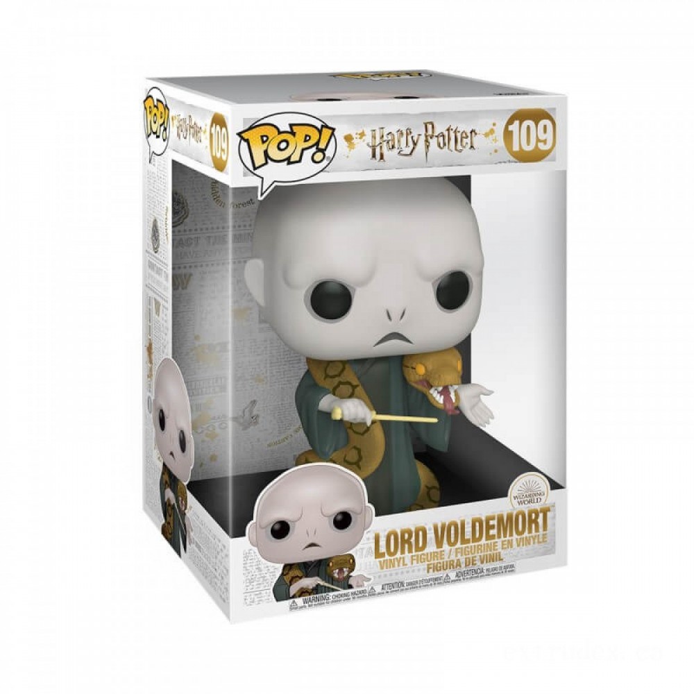 Harry Potter Voldemort with Nagini 10-Inch Funko Stand Out! Vinyl fabric