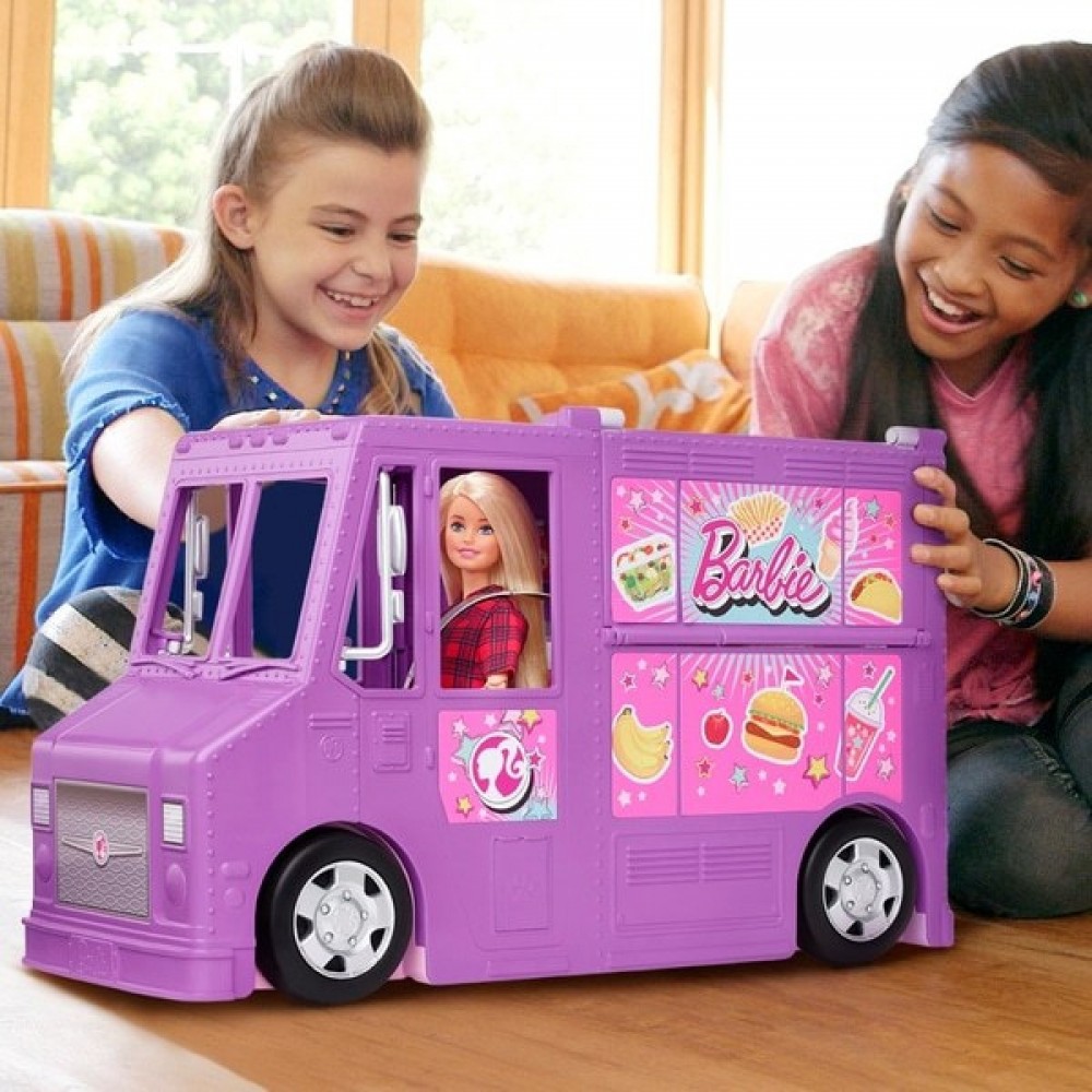 Valentine's Day Sale - Barbie Fresh n Exciting Meals Vehicle Playset - Virtual Value-Packed Variety Show:£39