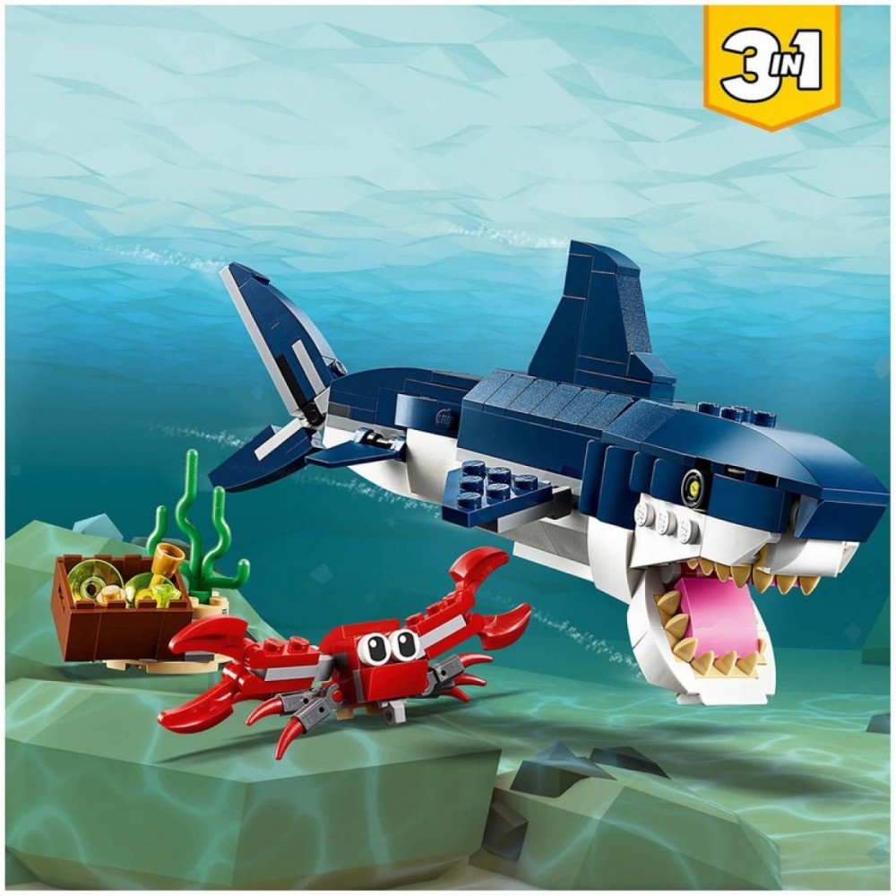 Veterans Day Sale - LEGO Producer: 3in1 Deep Ocean Creatures Building Establish (31088 ) - Mother's Day Mixer:£10
