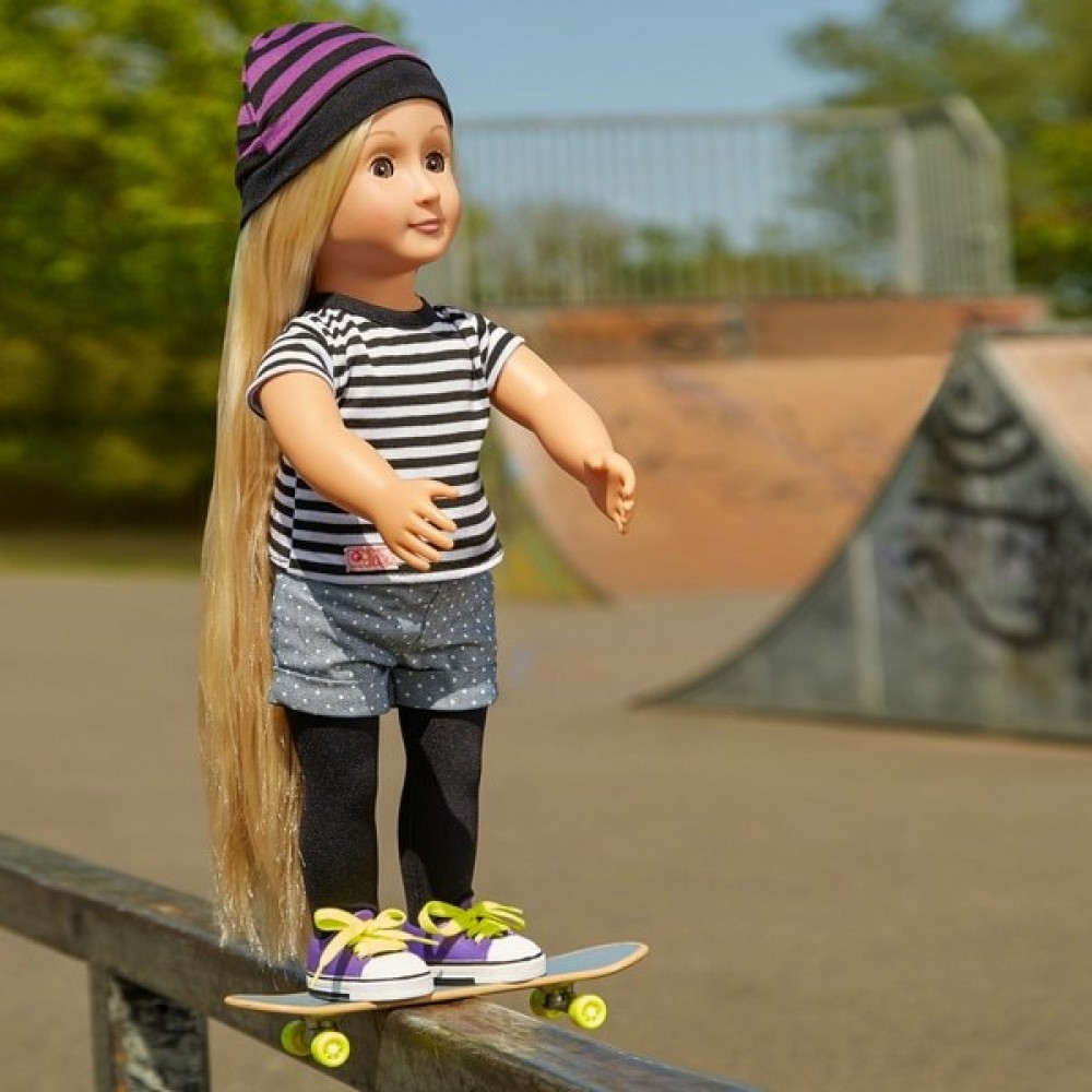 Doorbuster Sale - Our Generation That's Exactly How I Roll Skater Firm - Hot Buy Happening:£11