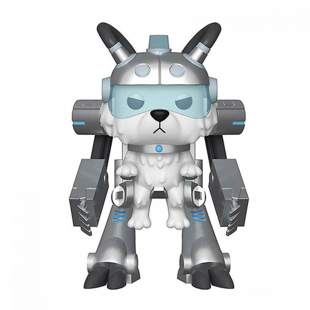 Rick as well as Morty Snowball in Mech Satisfy 6 In Funko Stand Out! Vinyl fabric