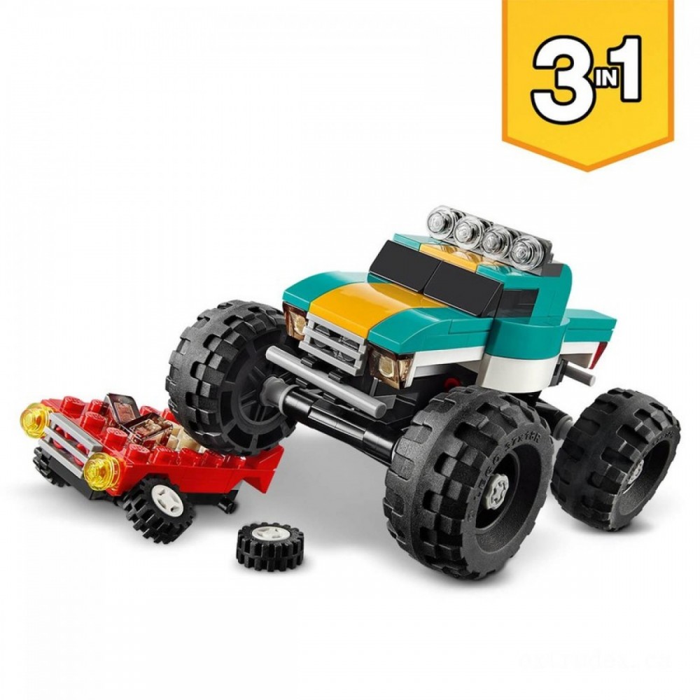 Final Clearance Sale - LEGO Producer: 3in1 Monster Truck Demolition Cars And Truck Plaything (31101 ) - Blowout:£11