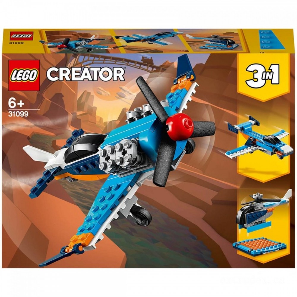 November Black Friday Sale - LEGO Maker: 3in1 Prop Aircraft Building Establish (31099 ) - Give-Away Jubilee:£8[nec9120ca]