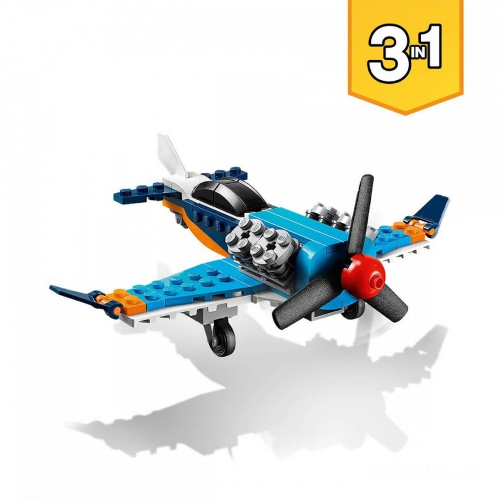 LEGO Maker: 3in1 Prop Airplane Building Set (31099 )