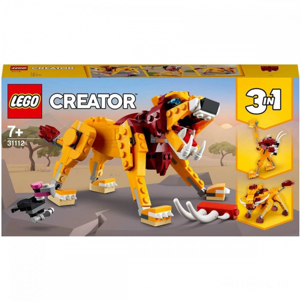 Best Price in Town - LEGO Maker: 3 in 1 Wild Lion Structure Set (31112 ) - X-travaganza:£12