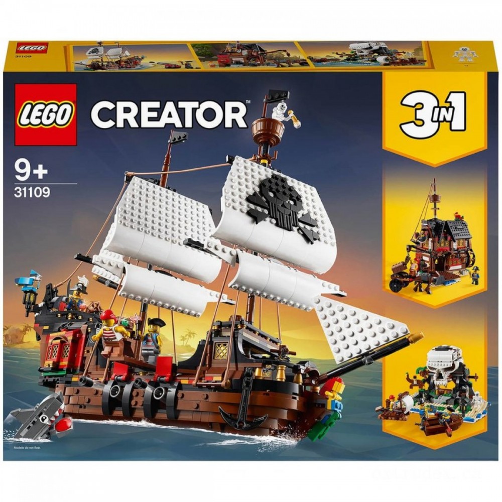 LEGO Maker: 3in1 Pirate Ship Plaything Set (31109 )