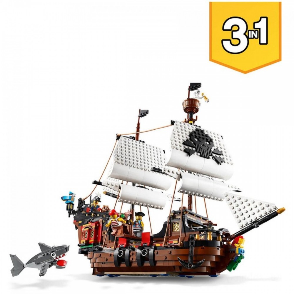 LEGO Inventor: 3in1 Buccaneer Ship Toy Set (31109 )