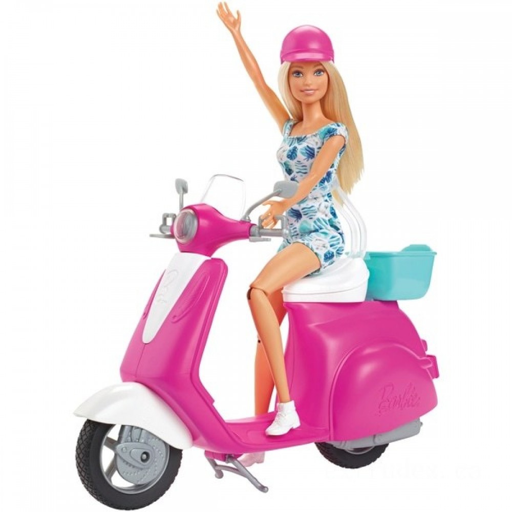 Barbie Figurine as well as Motorbike