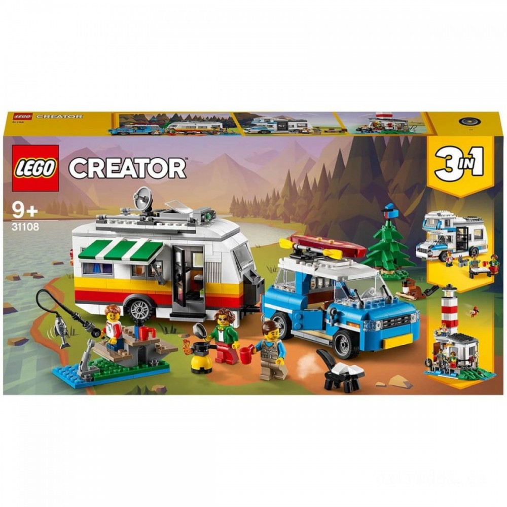 LEGO Creator: 3in1 Caravan Family Holiday Season Automobile Toy (31108 )