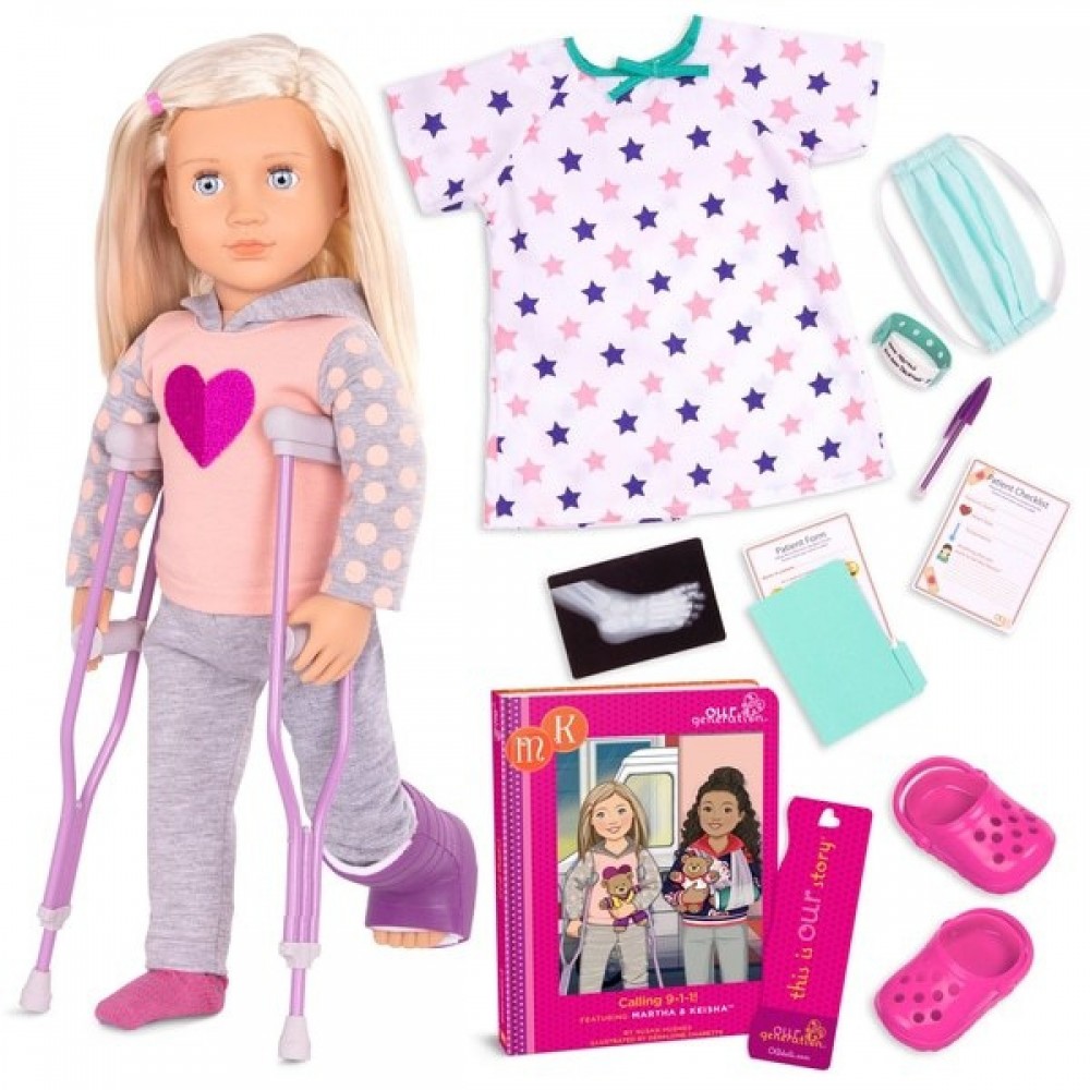 Free Gift with Purchase - Our Generation Deluxe Dolly Martha - Deal:£32
