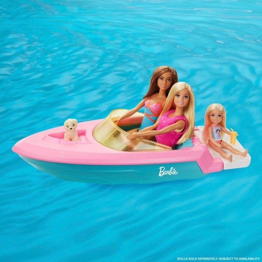 Barbie Watercraft with Young Puppy and Accessories