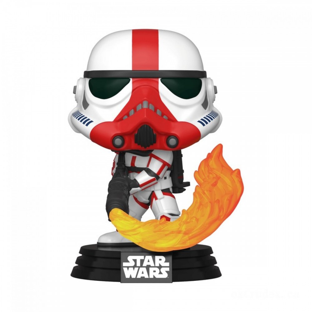 Star Wars The Mandalorian Incinerator Stormtrooper Funko Stand Out! Vinyl fabric