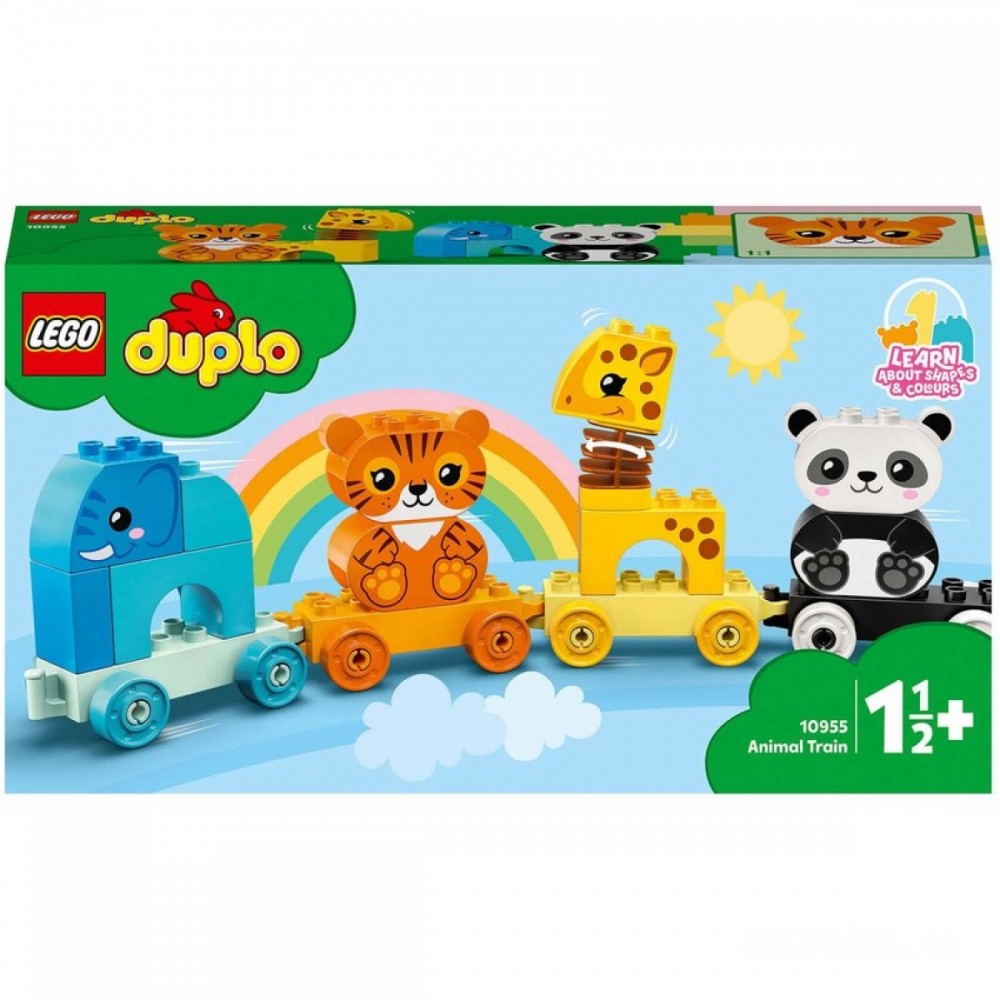 Black Friday Weekend Sale - LEGO DUPLO My First: Animal Train Toy for Toddlers (10955 ) - Anniversary Sale-A-Bration:£15