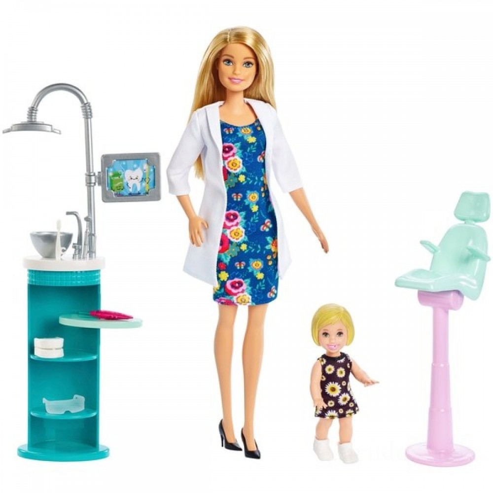 Presidents' Day Sale - Barbie Careers Dentist Playset - Christmas Clearance Carnival:£16