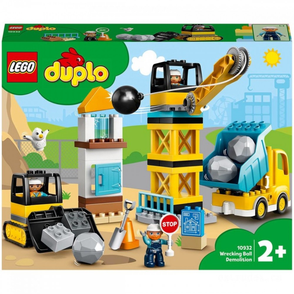 Loyalty Program Sale - LEGO DUPLO Wrecking Round Demolition Building Set (10932 ) - Valentine's Day Value-Packed Variety Show:£32[jcc9288ba]