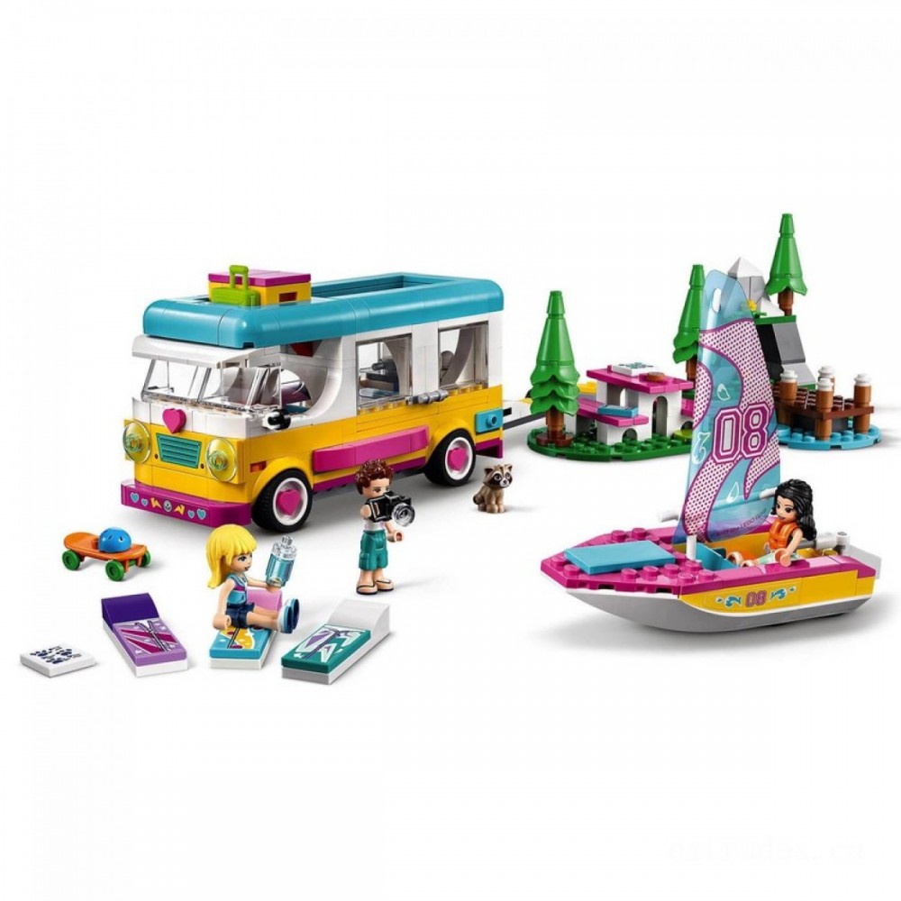 LEGO Pals Forest Rv Vehicle and Wooden Boat Set (41681 )