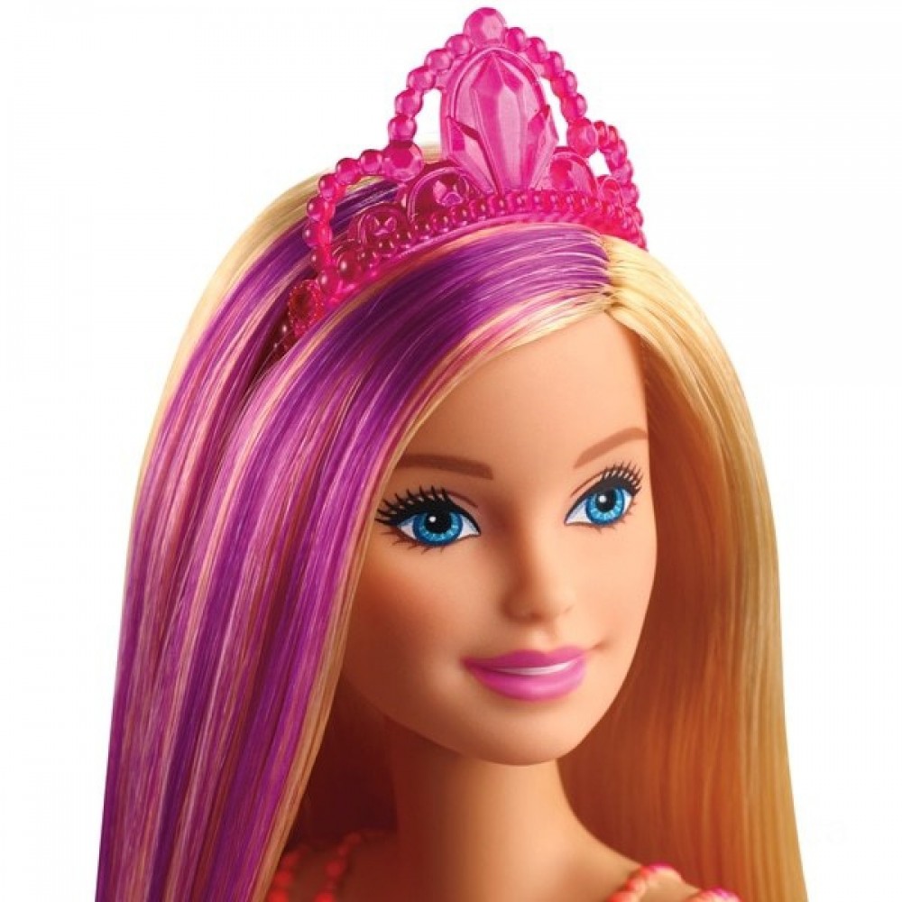 Distress Sale - Barbie Dreamtopia Little Princess Doll - Flowery Pink Dress - Back-to-School Bonanza:£8