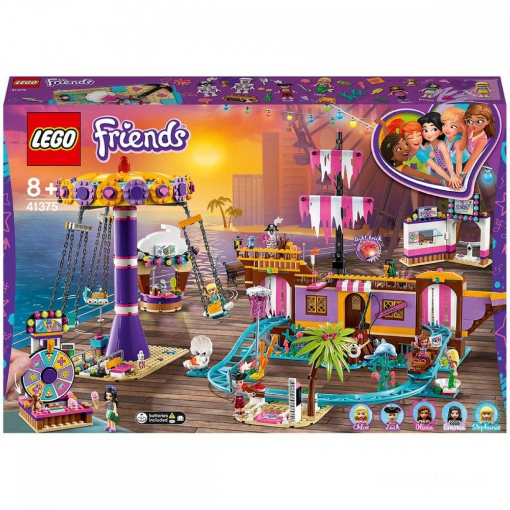 Click Here to Save - LEGO Pals: Heartlake Area: Amusement Boat Dock Set (41375 ) - Bonanza:£83