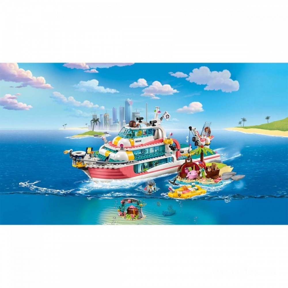 LEGO Friends: Rescue Objective Boat Plaything Ocean Lifestyle Specify (41381 )