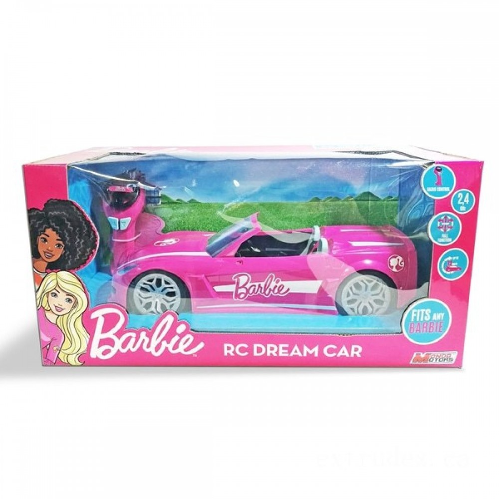 Final Sale - Barbie Complete Functionality Goal Cars And Truck - End-of-Season Shindig:£28[coc9406li]