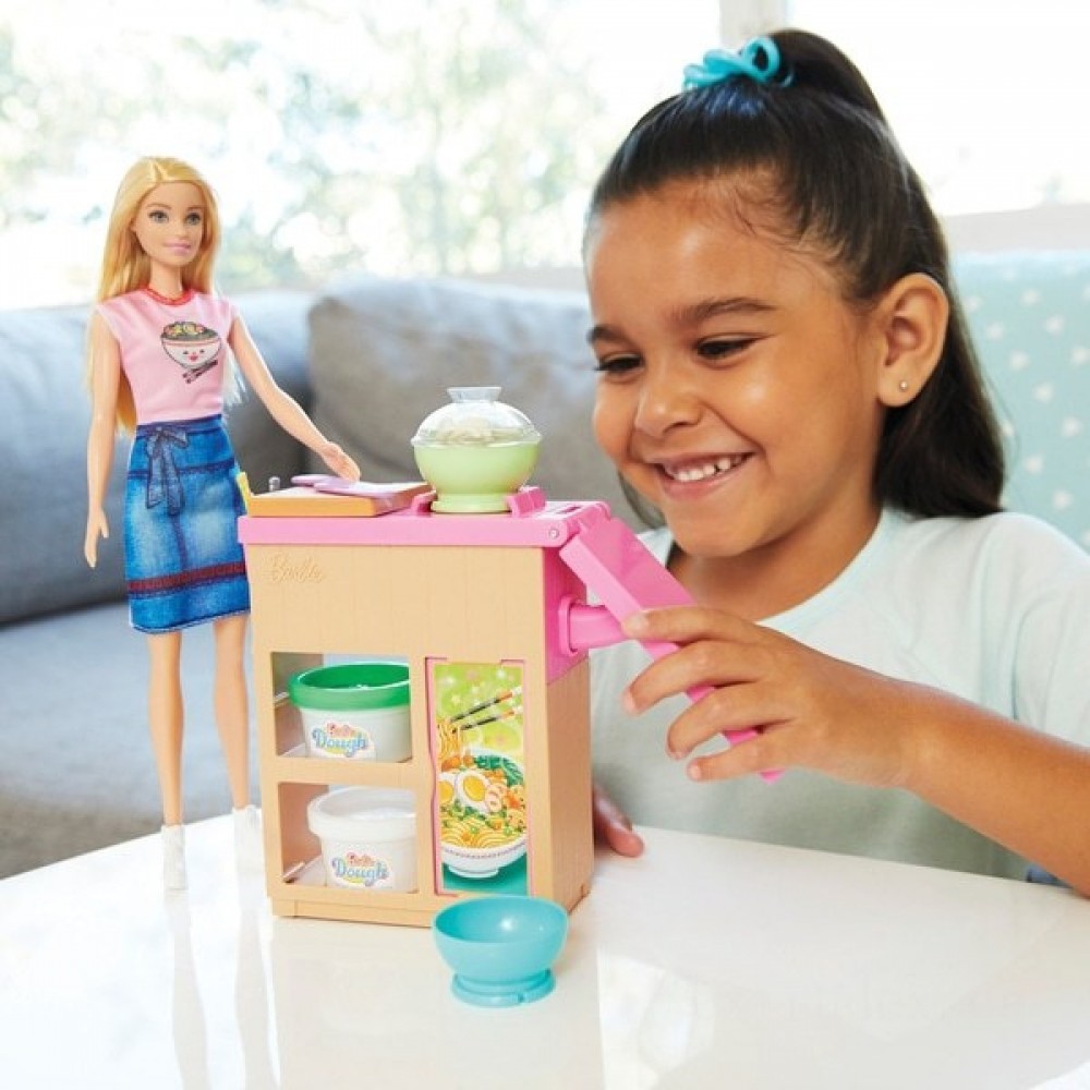 Barbie Noodle Producer Club Playset along with Dolly
