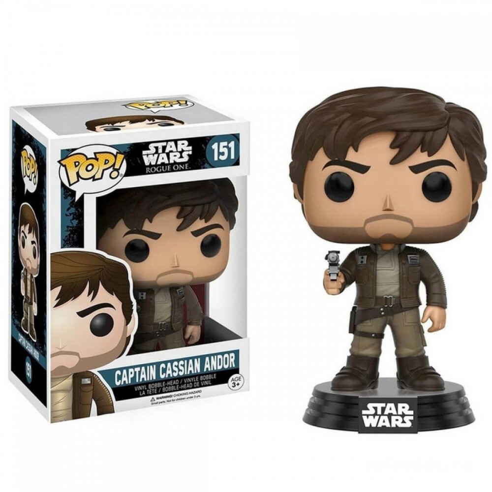 August Back to School Sale - Celebrity Wars: Fake 1 - Cassian Andor Brown Jckt EXC Funko Stand Out! Vinyl - Doorbuster Derby:£11