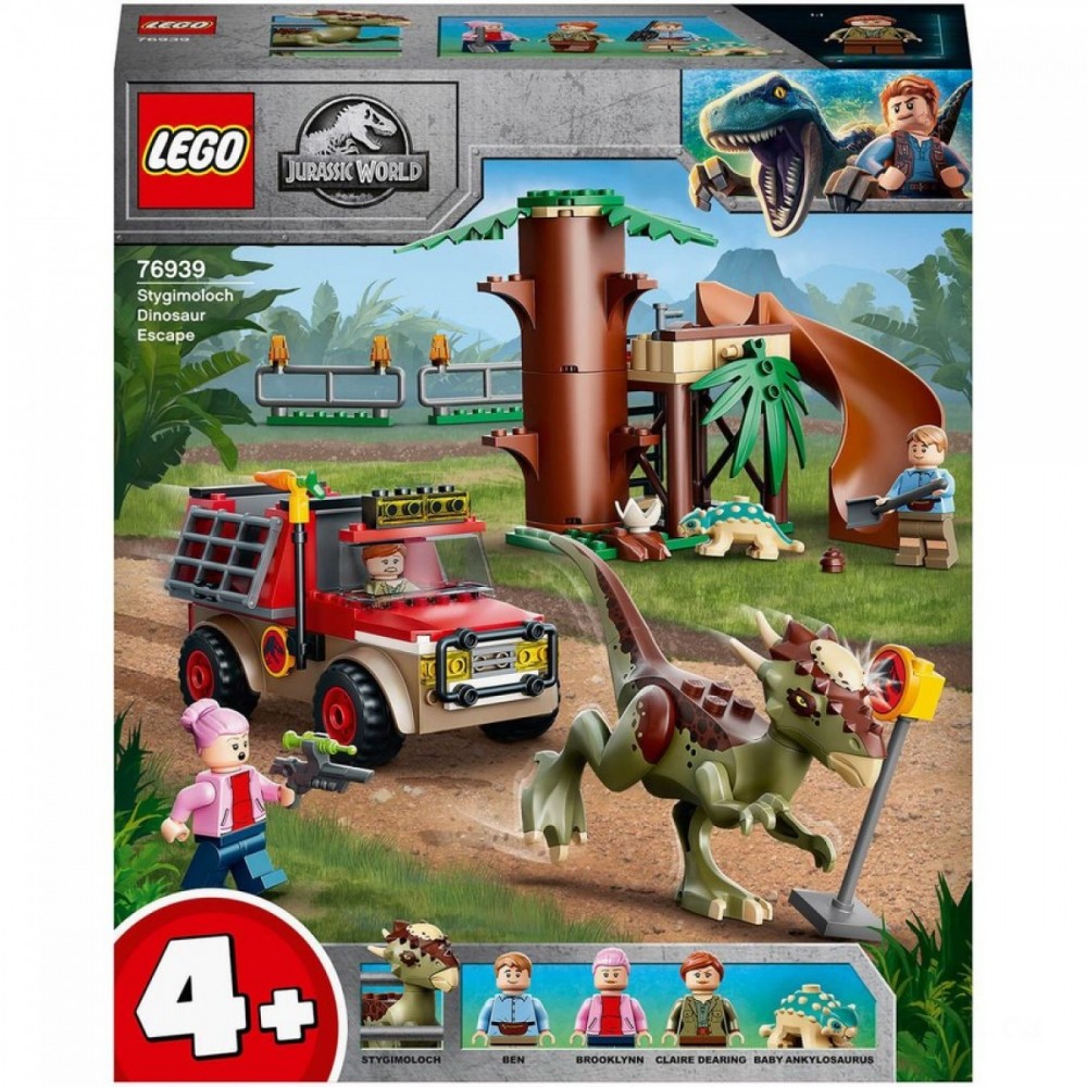 LEGO Jurassic Globe: Stygimoloch Dinosaur Getaway Plaything (76939 )