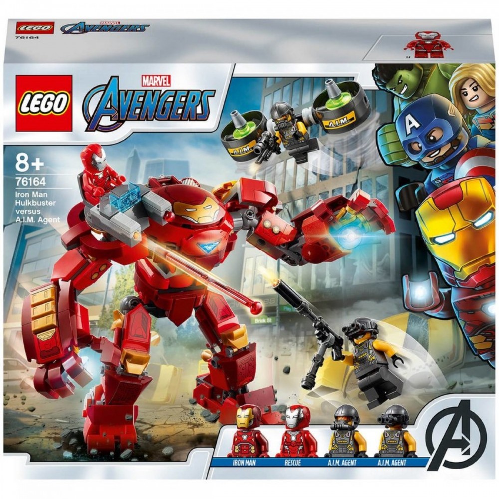 Price Reduction - LEGO Marvel Iron Man Hulkbuster vs. A.I.M. Agent Plaything (76164 ) - Fire Sale Fiesta:£26