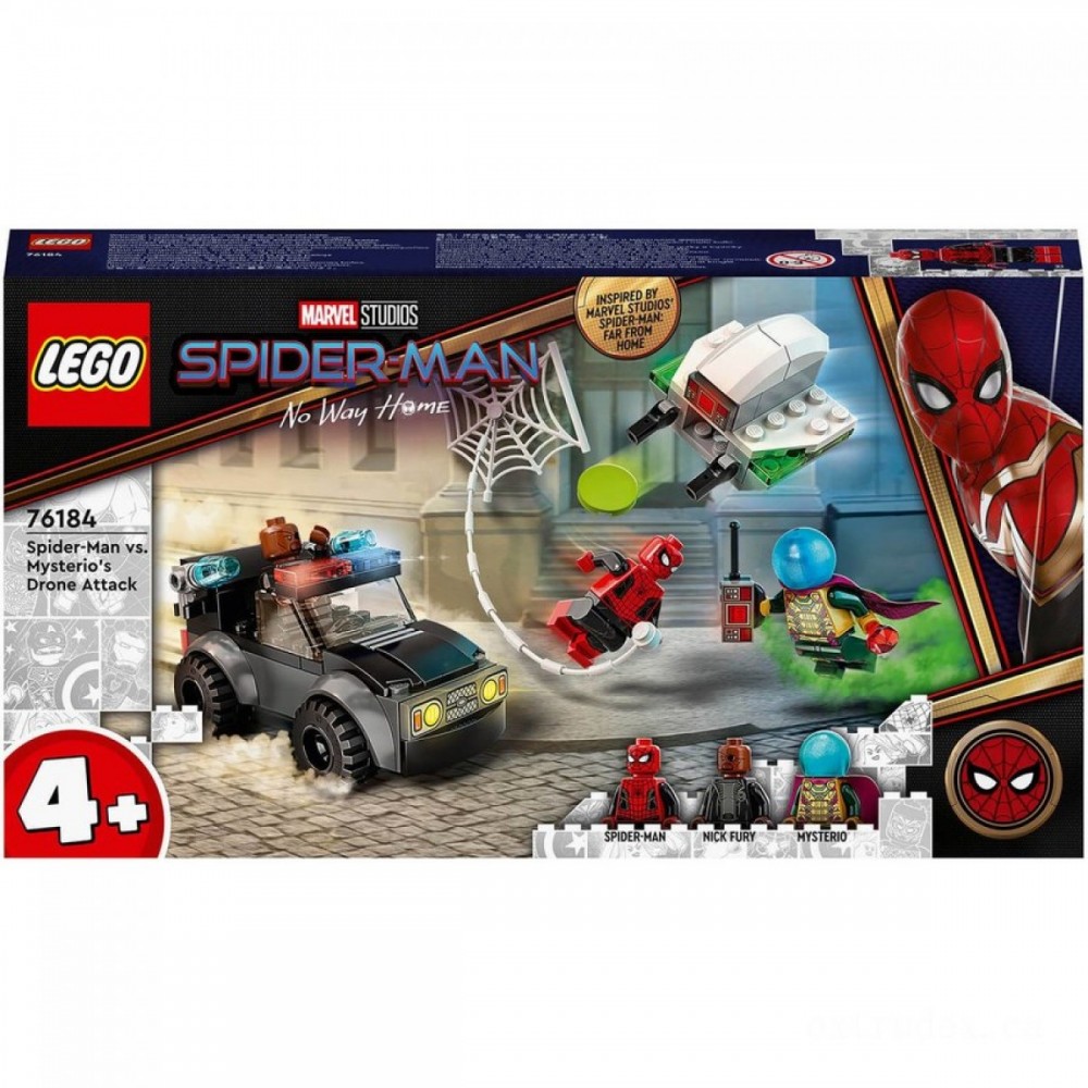 Last-Minute Gift Sale - LEGO Marvel Spider-Man vs. Mysterio's Drone Attack Specify (76184 ) - Cyber Monday Mania:£14[lic9449nk]