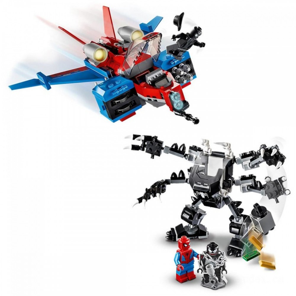 Web Sale - LEGO Marvel Spider-Man Jet vs. Venom Mech Playset (76150 ) - Back-to-School Bonanza:£26