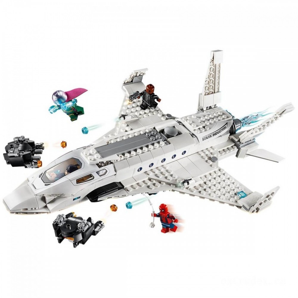LEGO Wonder Stark Plane as well as the Drone Attack Toy (76130 )