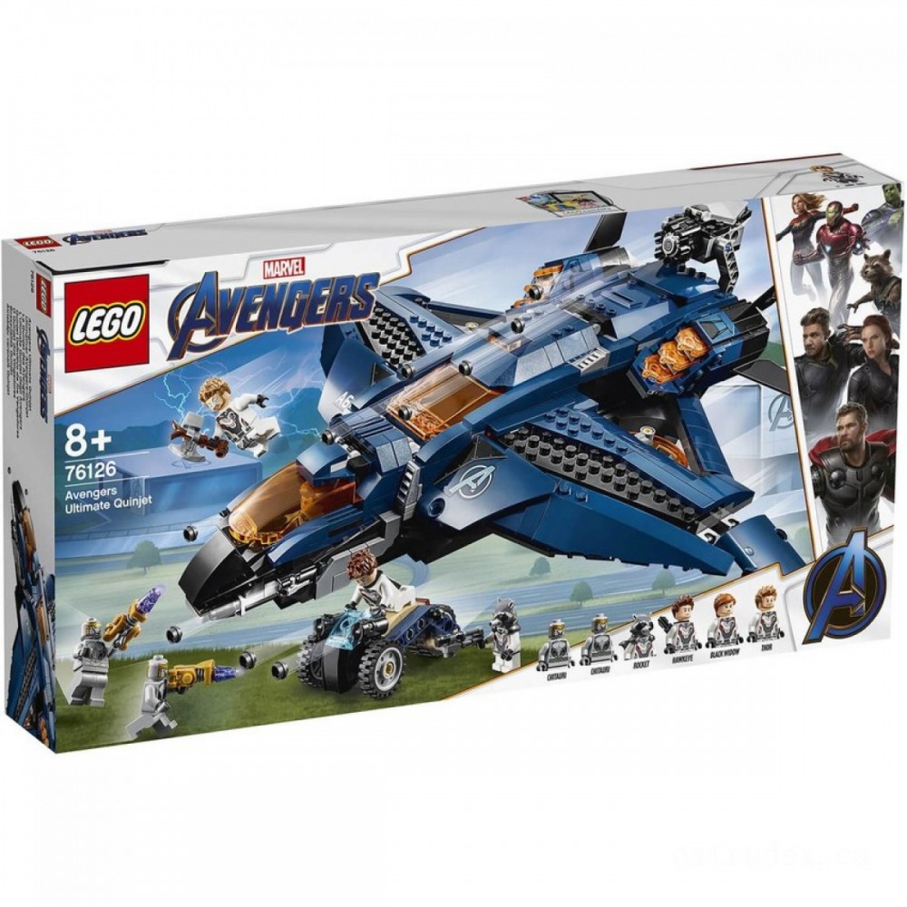 LEGO Wonder Avengers Ultimate Quinjet Aircraft Toy (76126 )