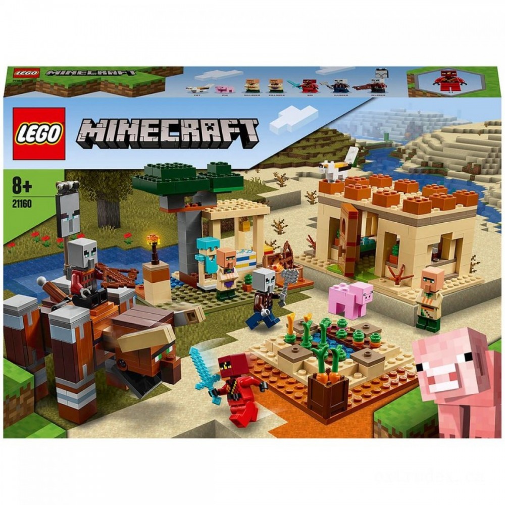March Madness Sale - LEGO Minecraft: The Illager Raid Property Establish (21160 ) - One-Day Deal-A-Palooza:£38