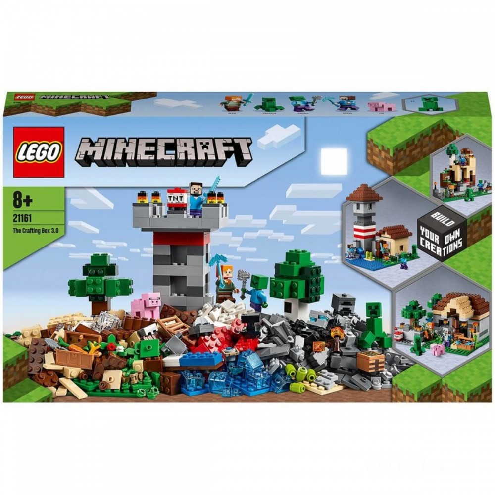 LEGO Minecraft: The Crafting Carton 3.0 Barrier Farm Establish (21161 )